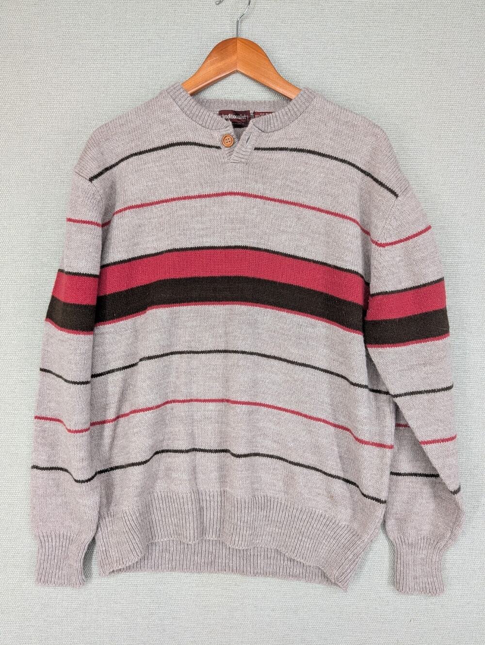 Traditionalist Sportswear Sweater Mens XL Pullover Stripes